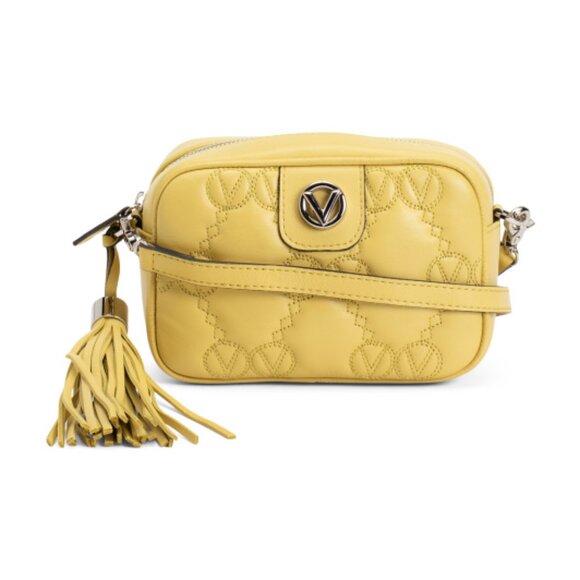 Valentino By Mario Valentino Handbags - VALENTINO BY MARIO VALENTINO Made In Italy Leather Amel Monogram Matelasse Cross